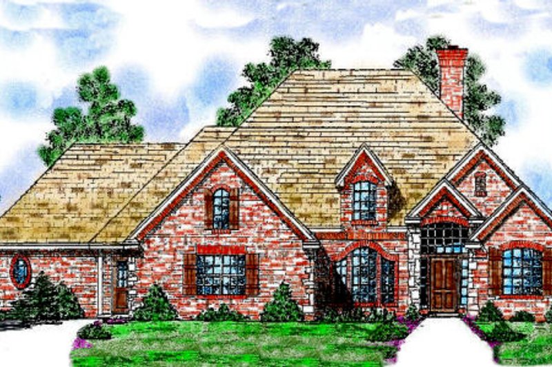 Dream House Plan - European Exterior - Front Elevation Plan #52-110
