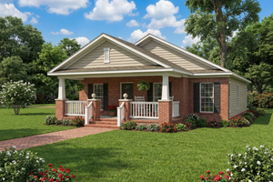 Country Exterior - Front Elevation Plan #17-2812