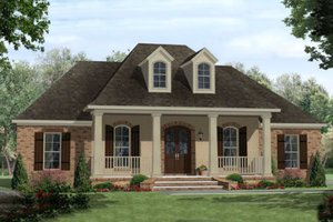 Southern Exterior - Front Elevation Plan #21-305