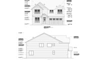 Craftsman Style House Plan - 4 Beds 2.5 Baths 2759 Sq/Ft Plan #53-553 Exterior 