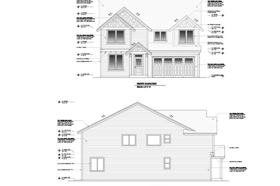 Exterior - Other Elevation for Craftsman House Plan #53-553 - 4 bed, 2.5 bath