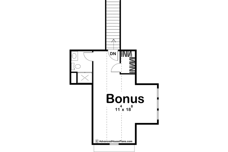 House Design - Floor Plan - Upper Floor for Farmhouse House Plan #455-264 - 3 bed, 3.5 bath