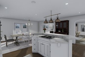 Interior - Kitchen for Ranch House Plan #1060-13 - 6 bed, 3 bath