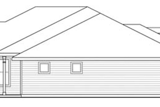 Exterior - Other Elevation for Prairie House Plan #124-847 - 4 bed, 3.5 bath