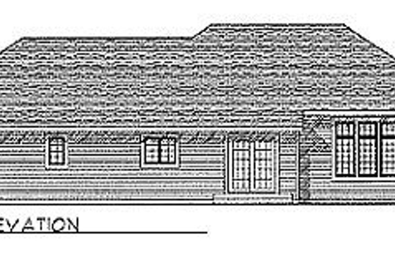 Dream House Plan - Exterior - Rear Elevation for Traditional House Plan #70-288 - 3 bed, 2.5 bath