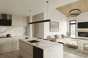 Interior - Kitchen 1 for Modern House Plan #923-457 - 3 bed, 2.5 bath