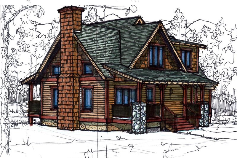 Cottage Style House Plan - 3 Beds 2.5 Baths 1510 Sq/Ft Plan #921-2