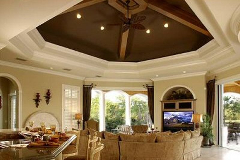 House Plan Design - Interior - Family Room 1 for Mediterranean House Plan #27-216 - 5 bed, 5.5 bath