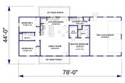 Farmhouse Style House Plan - 3 Beds 2 Baths 1620 Sq/Ft Plan #44-265 
