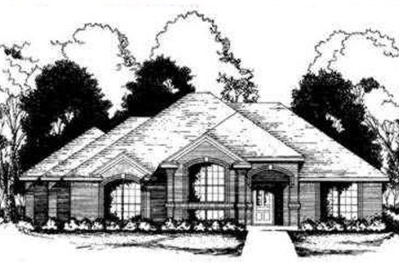 Exterior - Front Elevation for Traditional House Plan #40-297 - 3 bed, 2 bath