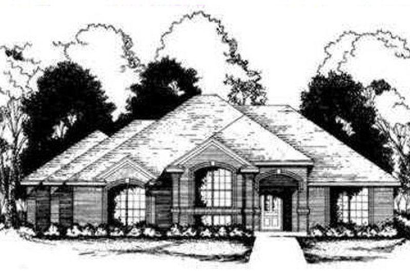 Traditional Style House Plan - 3 Beds 2 Baths 1614 Sq/Ft Plan #40-297