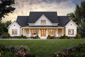 Architectural House Design - Farmhouse Exterior - Front Elevation Plan #1074-75