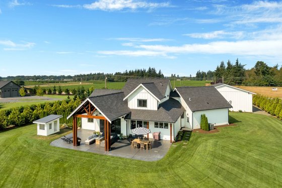 Exterior - Rear Elevation 3 for Farmhouse House Plan #1070-10 - 3 bed, 2.5 bath