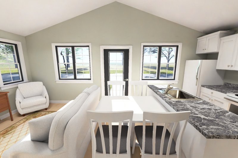 Home Plan - Interior - Dining Room for Cottage House Plan #513-2493 - 1 bed, 1 bath