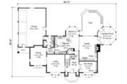European Style House Plan - 4 Beds 2.5 Baths 3673 Sq/Ft Plan #51-177 