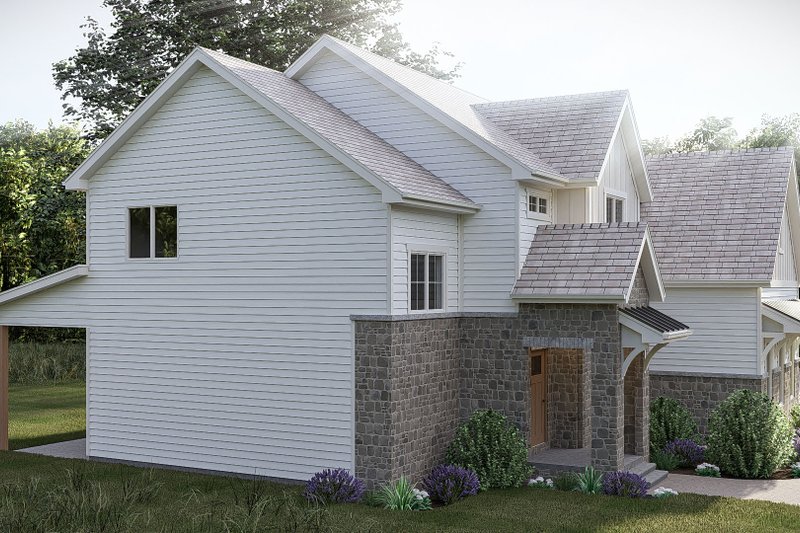 House Plan Design - Exterior - Other Elevation 1 for Farmhouse House Plan #455-813 - 4 bed, 3.5 bath