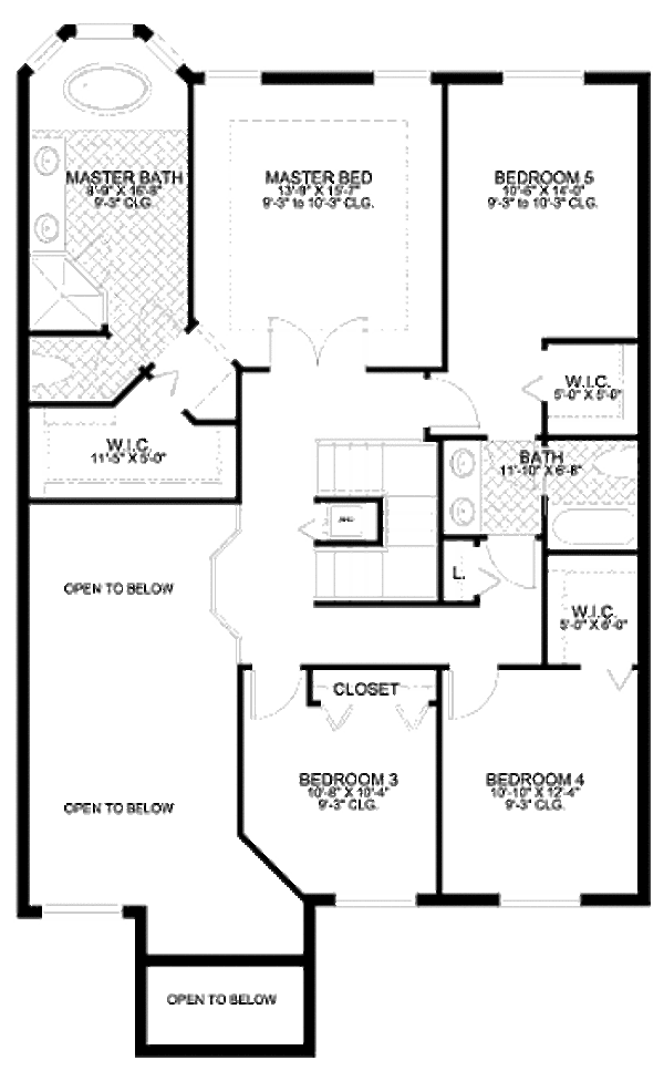 Floor Plan - Upper Floor Plan #420-135