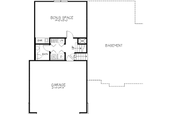 Floor Plan - Upper Floor for Traditional House Plan #320-296 - 3 bed, 2.5 bath