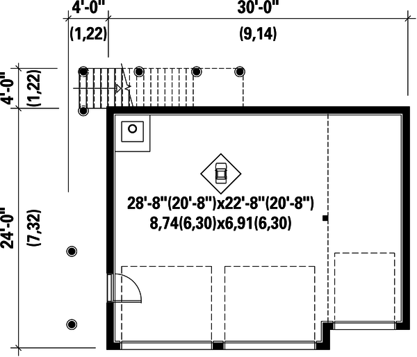 Country Floor Plan - Main Floor Plan #25-4749