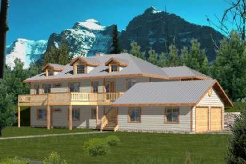 Architectural House Design - Traditional Exterior - Front Elevation Plan #117-391