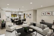 Farmhouse Style House Plan - 3 Beds 2.5 Baths 1457 Sq/Ft Plan #51-1390 