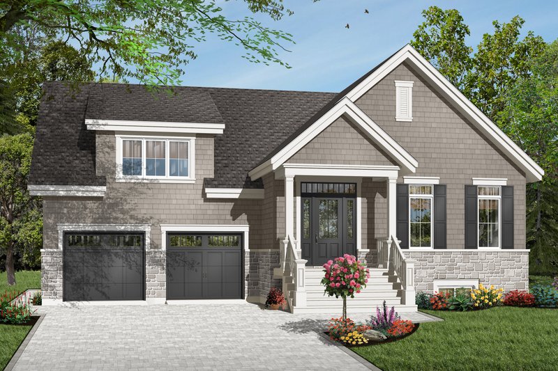 Home Plan - Traditional Exterior - Front Elevation Plan #23-2446