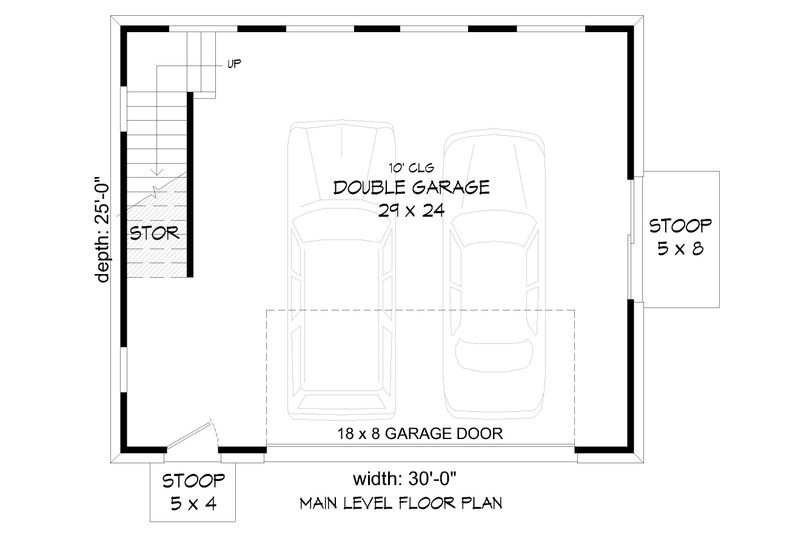 House Plan Design - Floor Plan - Main Floor for Traditional House Plan #932-448, 0 bath