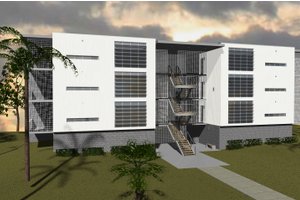 Contemporary Exterior - Front Elevation Plan #535-14