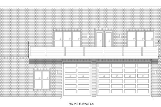 Exterior - Front Elevation 3 for Contemporary House Plan #932-524 - 2 bed, 2.5 bath