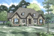 European Style House Plan - 3 Beds 3 Baths 2498 Sq/Ft Plan #17-2548 