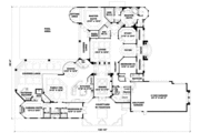 European Style House Plan - 4 Beds 4.5 Baths 4928 Sq/Ft Plan #27-327 