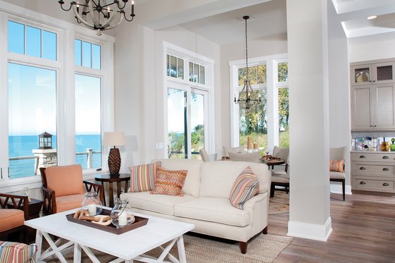 Interior - Family Room 1 for Traditional House Plan #928-11 - 4 bed, 3.5 bath