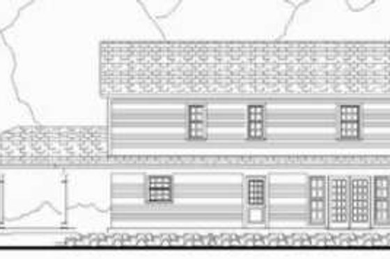 Exterior - Rear Elevation for Farmhouse House Plan #406-219 - 3 bed, 2.5 bath