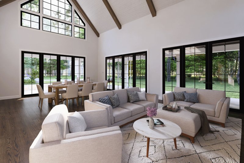 House Design - Interior - Family Room for Farmhouse House Plan #1094-26 - 3 bed, 3.5 bath