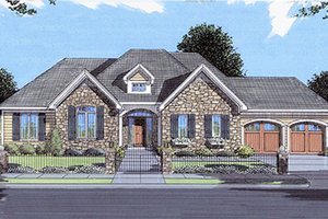 Traditional Exterior - Front Elevation Plan #46-140