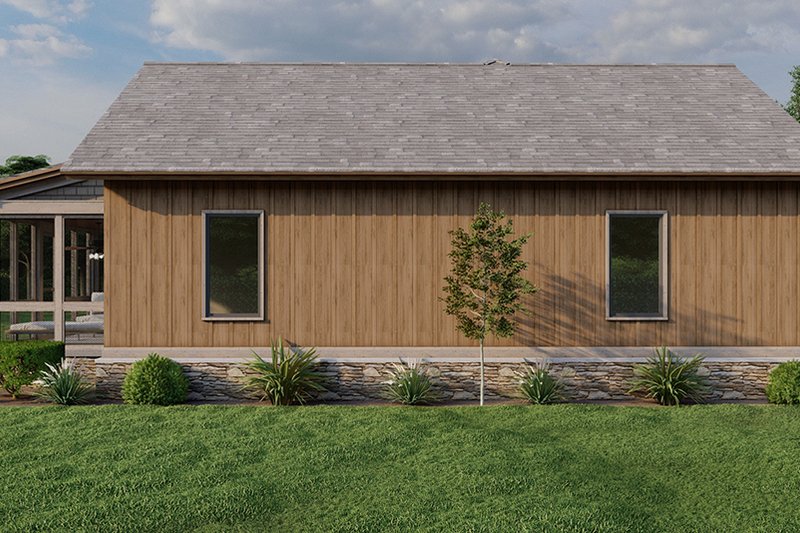 Architectural House Design - Exterior - Other Elevation 1 for Cabin House Plan #923-323 - 2 bed, 1.5 bath
