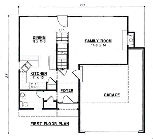 Traditional Floor Plan - Main Floor Plan #67-470