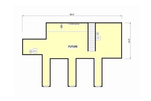 Floor Plan - Upper Floor for Country House Plan #44-182 - 3 bed, 2.5 bath