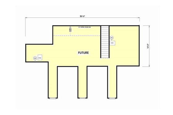 Floor Plan - Upper Floor for Country House Plan #44-182 - 3 bed, 2.5 bath