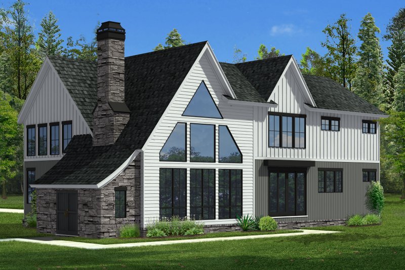 Dream House Plan - Exterior - Rear Elevation for Traditional House Plan #1057-37 - 3 bed, 2.5 bath