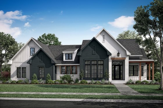 Exterior - Front Elevation 4 for Farmhouse House Plan #430-272 - 3 bed, 2.5 bath
