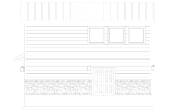 Exterior - Other Elevation 2 for Modern House Plan #1060-381 - 1 bed, 1 bath