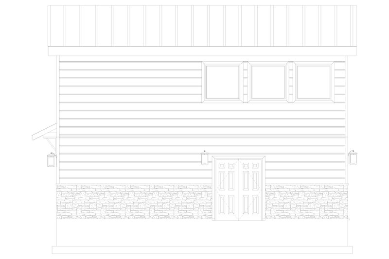 House Plan Design - Exterior - Other Elevation 2 for Modern House Plan #1060-381 - 1 bed, 1 bath