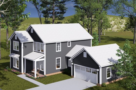 Exterior - Other Elevation 2 for Farmhouse House Plan #513-2308 - 4 bed, 3.5 bath
