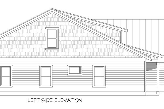 Exterior - Other Elevation for Southern House Plan #932-949 - 3 bed, 2 bath