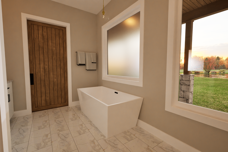Architectural House Design - Interior - Master Bathroom for Barndominium House Plan #1116-16 - 4 bed, 3 bath