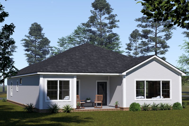 Dream House Plan - Exterior - Rear Elevation for Cottage House Plan #513-2437 - 3 bed, 2 bath