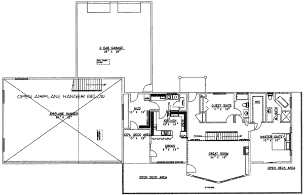 Modern Floor Plan - Main Floor Plan #117-172