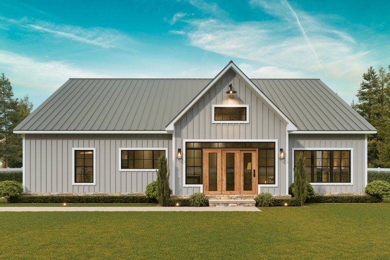 House Blueprint - Exterior - Rear Elevation 2 for Farmhouse House Plan #54-681 - 3 bed, 3 bath