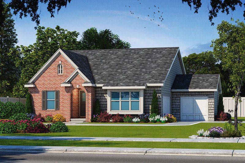 Dream House Plan - Ranch Exterior - Front Elevation Plan #20-2332